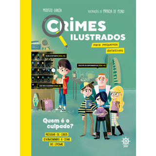 Crimes ilustrados para pequenos detetives em Oferta na Shopee