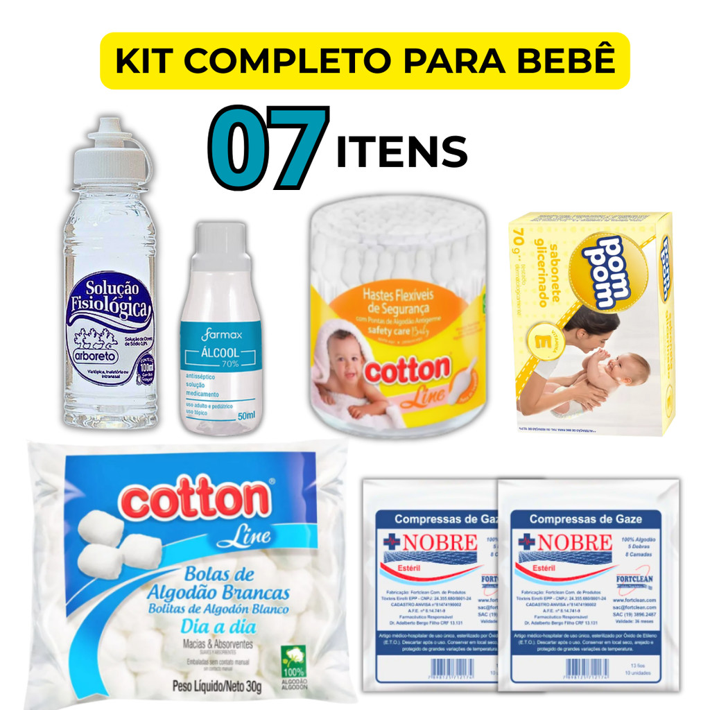 Kit Cuidado Higiene Bebê Recém-Nascido Maternidae Mãe e Bebê Pós Parto 7 Produtos PROMOÇÃO em Oferta na Shopee
