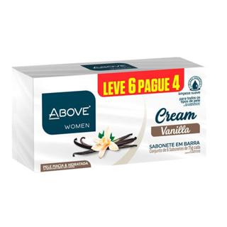 Kit Sabonete em Barra Above Woman Cream Vanilla 6 Unidades 75g em Oferta na Shopee