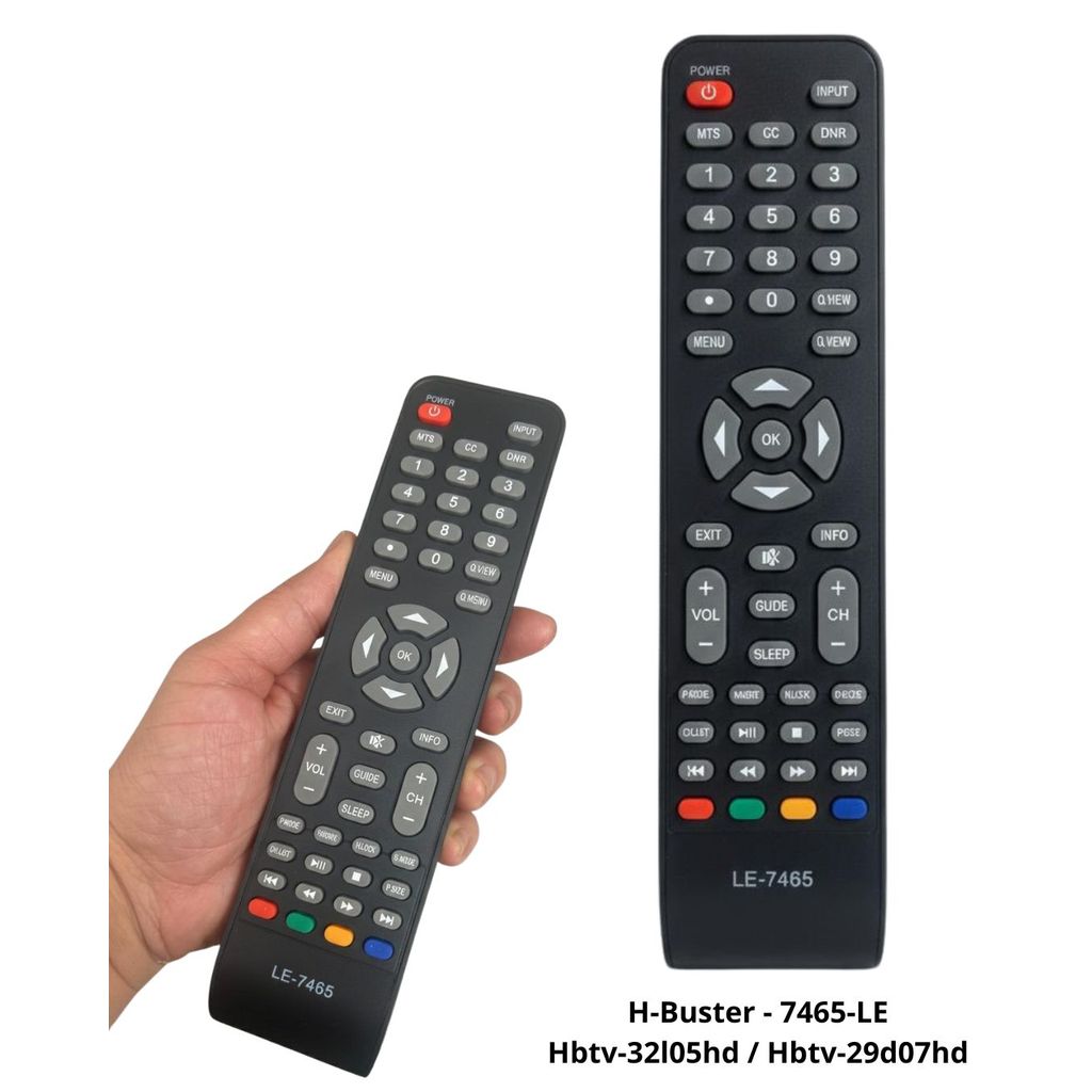 Controle Remoto 7465/LE Tv H-buster Hbtv-32l05hd / Hbtv-29d07hd-NEW em Oferta na Shopee