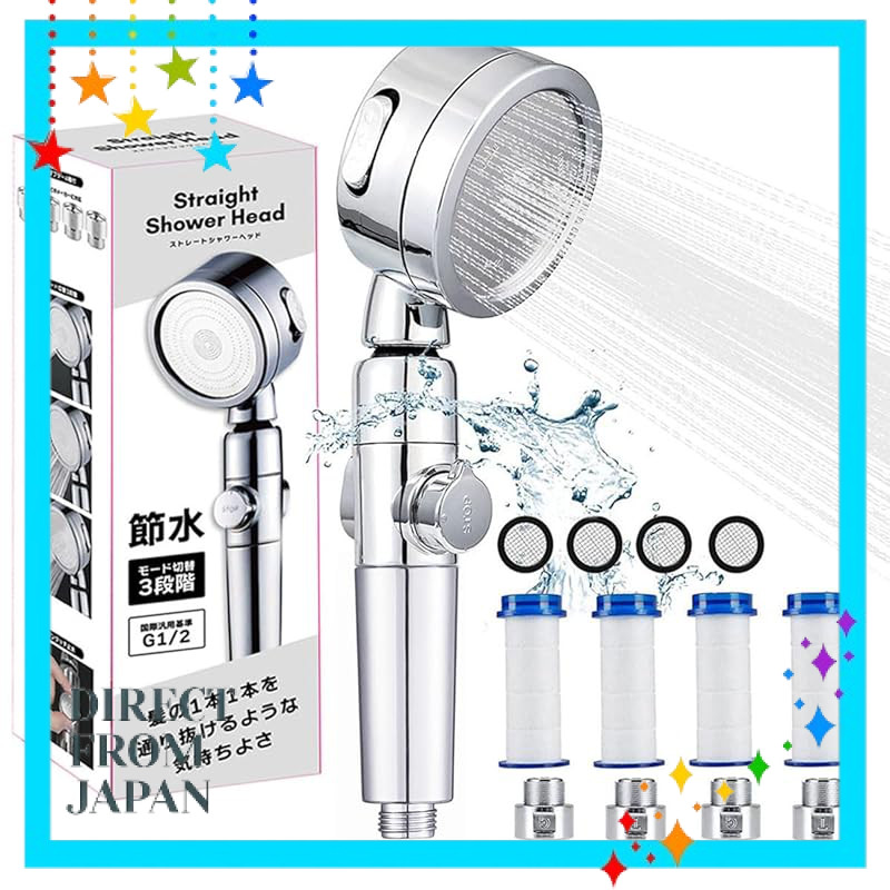 Chlorine removal, nanobubble showerhead, water-saving showerhead. 70% water-saving effect, 360° adjustable angle & 48° r