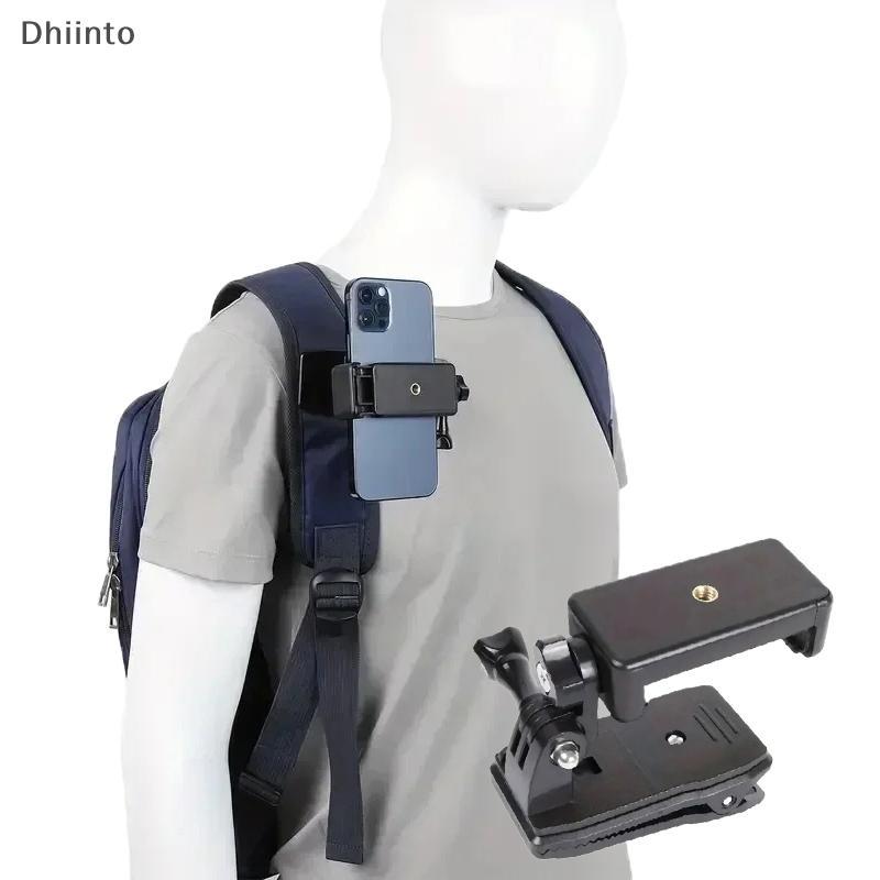 [Dhiint] 1 Peça Alça De Mochila Antiderrapante Suporte De Telefone Ajustável Vídeo Ao Vivo Ar Livre Braçadeira Montagem 
