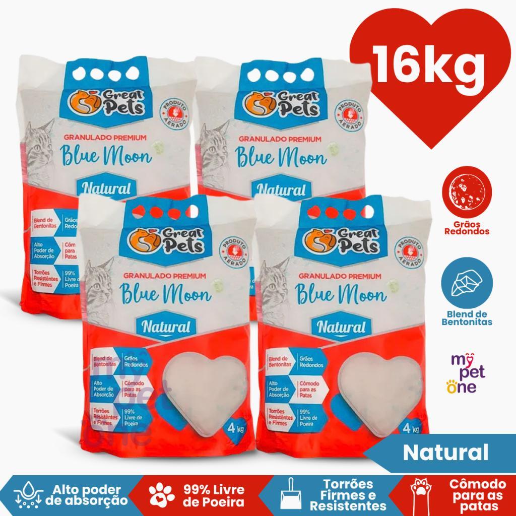 Areia Bentonita Esférica Premium Great Pets para Gatos - 4Kg a 16Kg