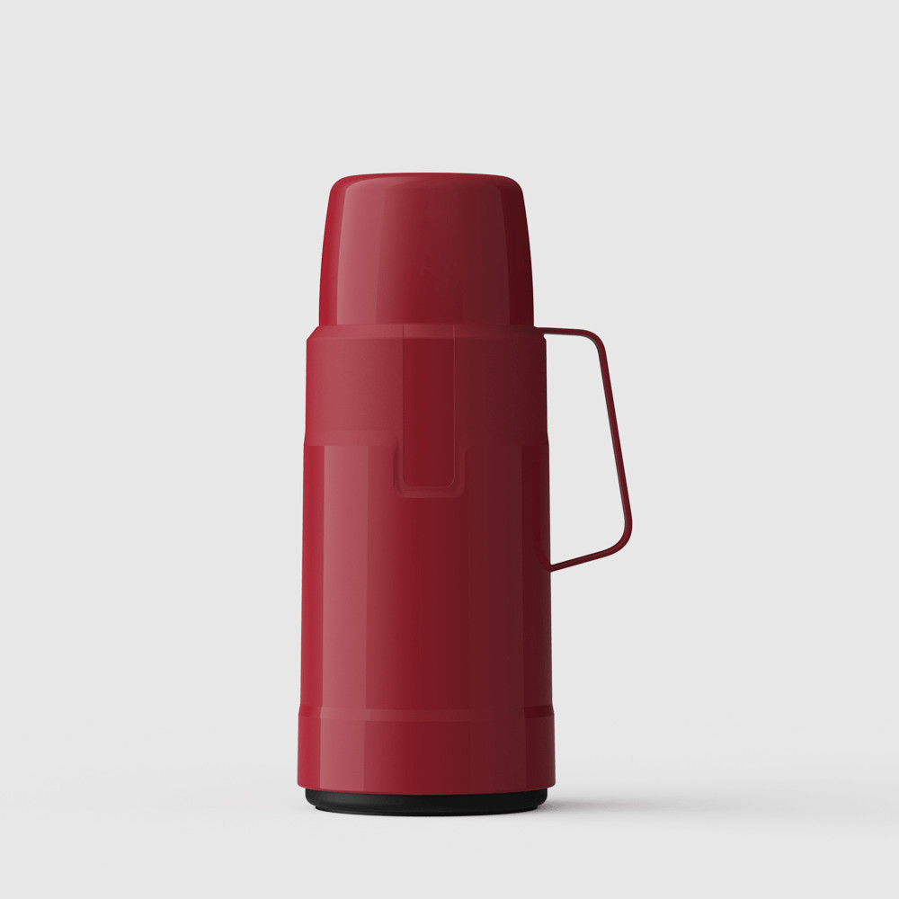 Garrafa Térmica GLT Rolha 1L New Vermelho Intenso Invicta em Oferta na Shopee