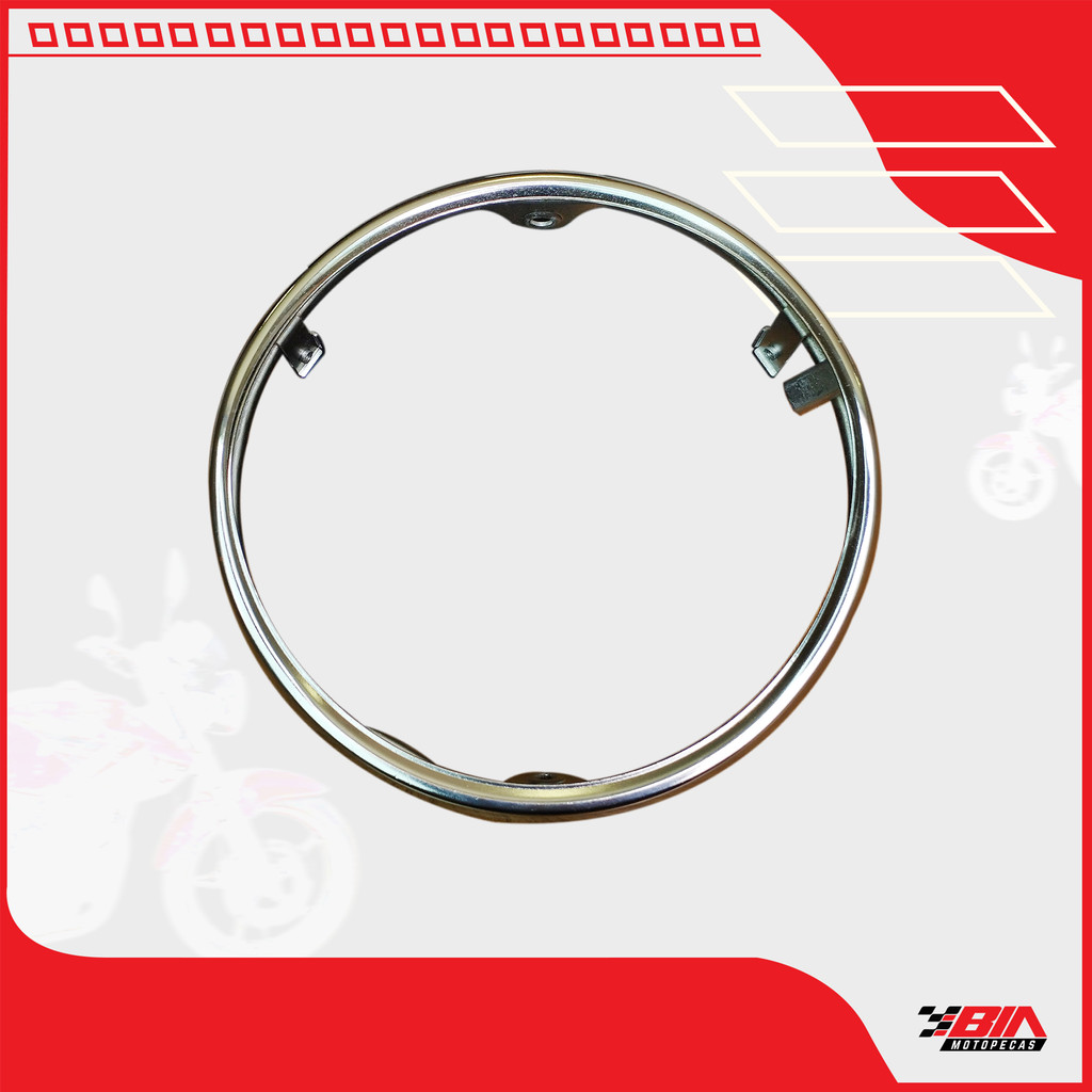 Aro Farol Cb 600f Hornet 2005 2006 2007 Cromado — imagem 2 de 2