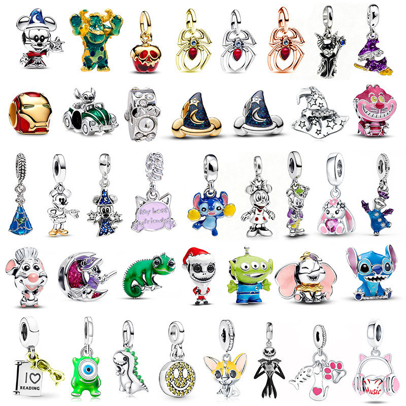Berloques de Prata 925 Clássico Charme Olaf Camaleão Pulseira Acessórios Disney Série Colar Pingente  Jóias DIY em Oferta na Shopee