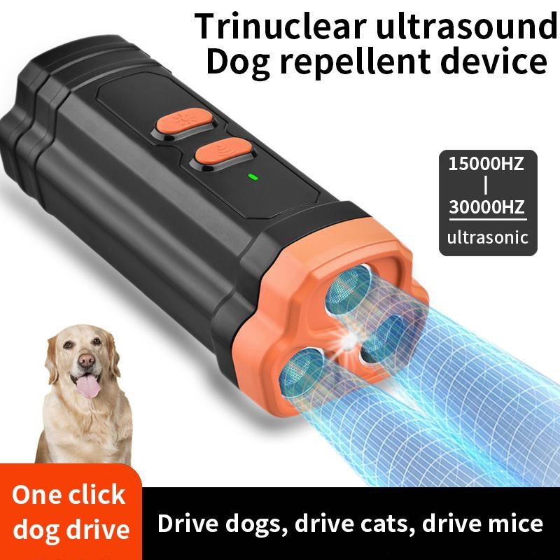 Repelente Ultrassônico De Cães De Três Núcleos , Alta Potência , Ao Ar Livre , Anti-Mordida De Cachorro , Treinamento El