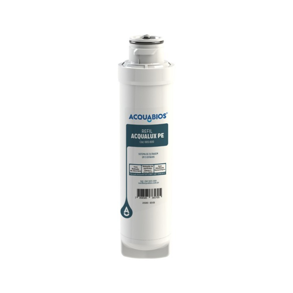 Refil Acqualux PE Acquabios 1005-0051 Compatível com Electrolux PE10B e PE10X com Tripla Filtração