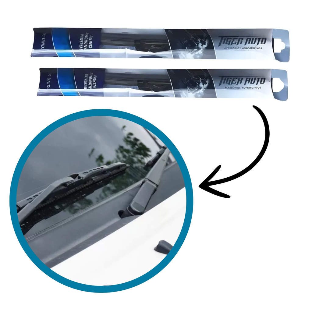 Kit Palheta Universal 24" + Palheta Universal 14" – Tiger Auto em Oferta na Shopee