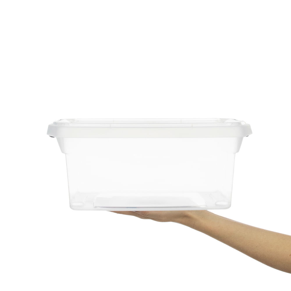 Detalhes do Caixa Organizadora Sanremo Plástico Incolor 6L