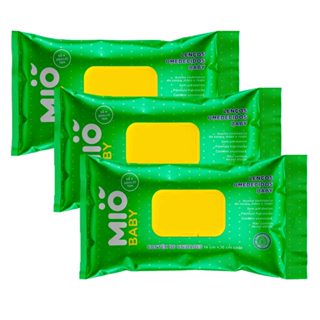 Kit 3 Lenço Umedecido Mió Baby com 96 Unidades em Oferta na Shopee