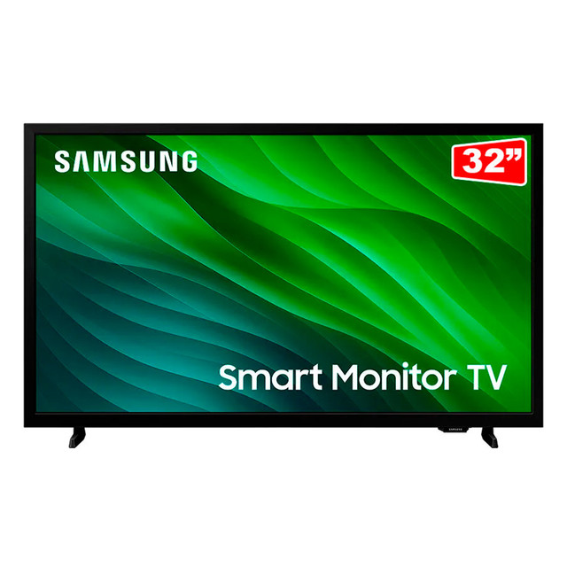 Smart Monitor Tv Hd 32" Samsung Ls32h5000fgxzd Preta