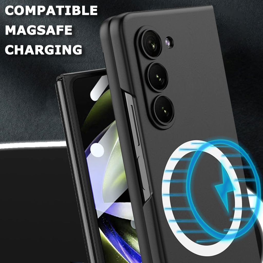 Capa NINKI Para Samsung Galaxy Z Fold 5 Com Protetor De Tela , Fina Magnética À Prova De Choque Tudo Incluído