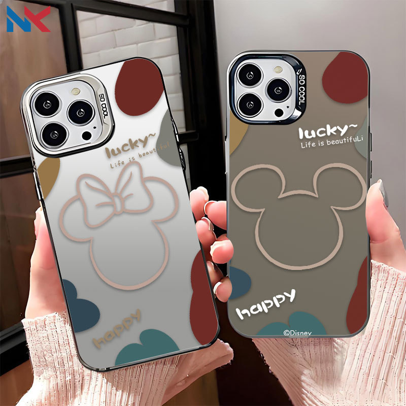 Capa Para Samsung S24 Plus S23 FE S23Ullta S21 S22 S20 A56 A55 A54 A16 A15 A35 IMD Caso De Telefone Cabeça Grande Mickey