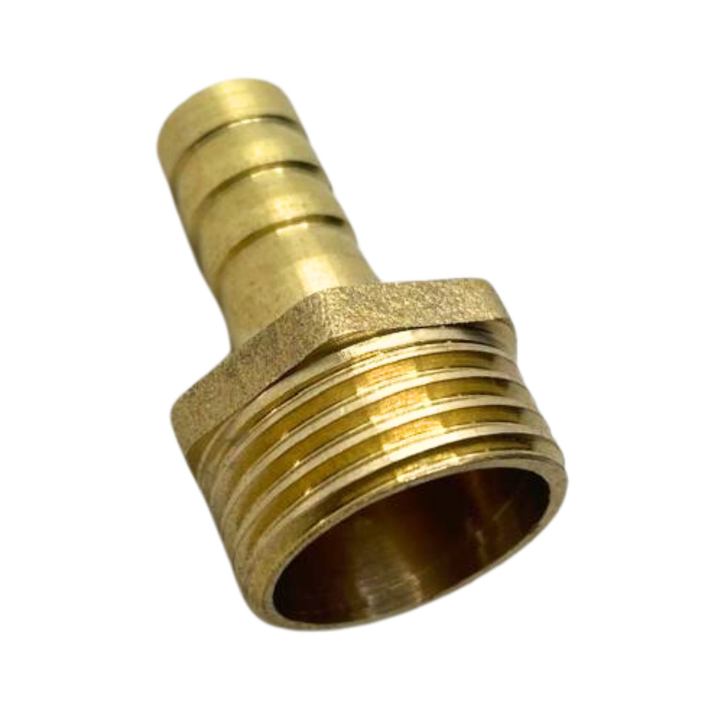 2 Peças Espigão Adaptador Macho Latão Rosca 1/2 BSP Para Mangueira 1/2 Polegada