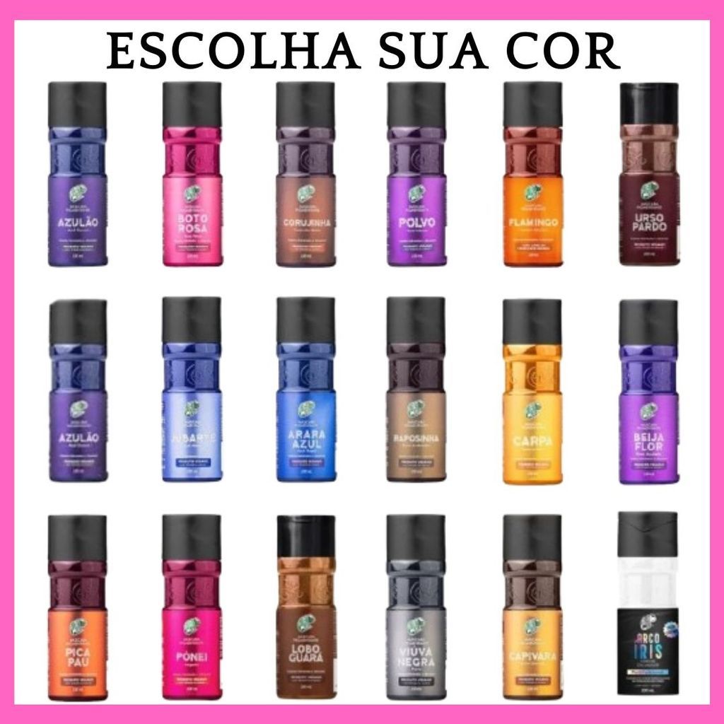 Kamaleão Máscara Pigmentante 100ml – Cores Vibrantes! Selecione Seu Tom Preferido