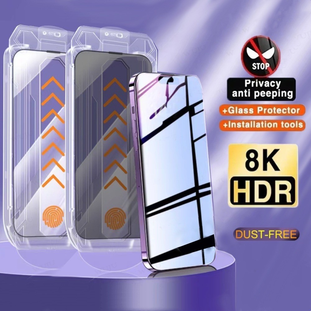 Protetor De Tela De Vidro De Alta Definição Para iPhone 16 Pro Max 14 13 11 12 15 13 X XR XS 15Plus