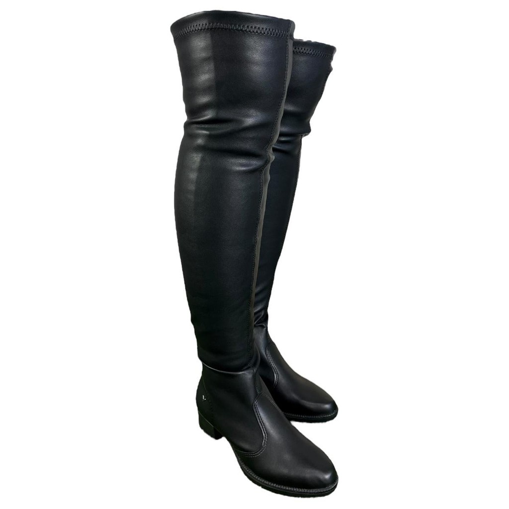 Bota Over The Knee Mississipi Aranni Cano Alto Preto Salto Baixo Original Inverno