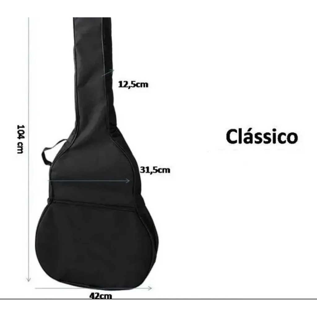 Capa Bag Para Violão Linha Simples Standard 