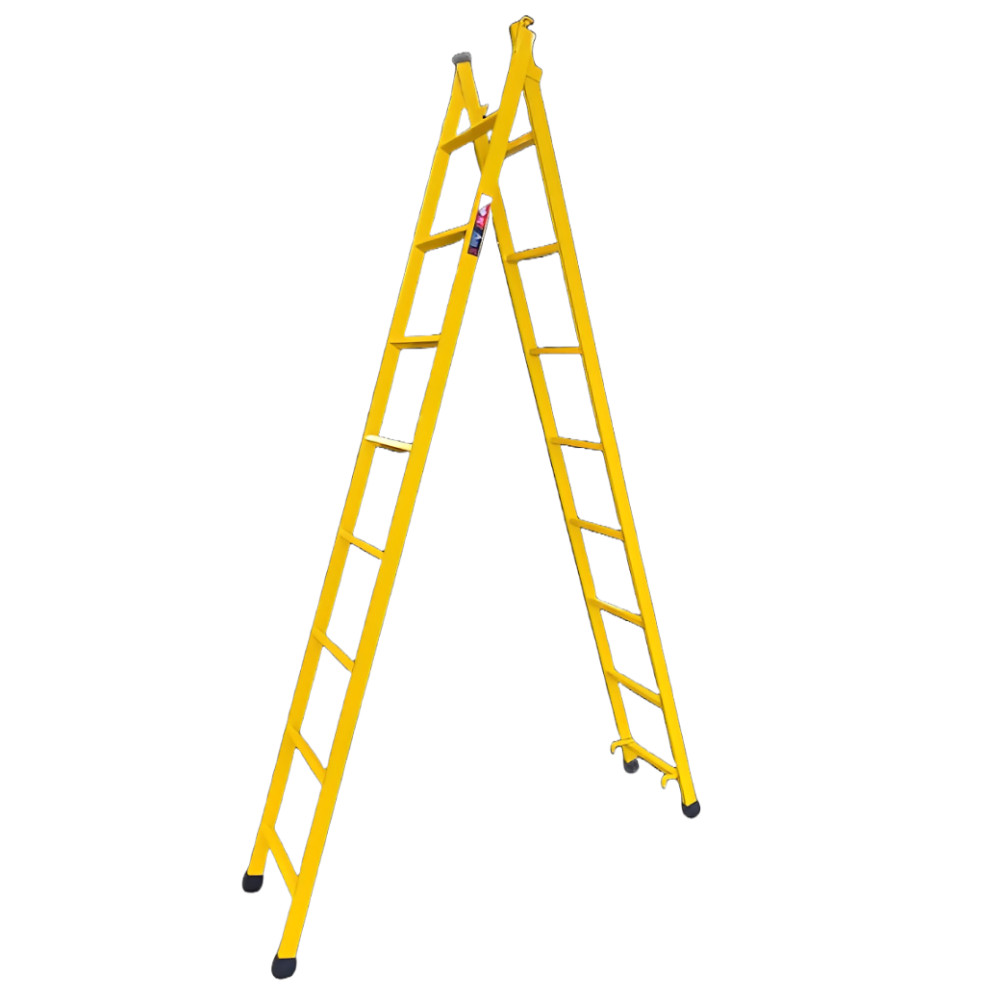 Escada Extensiva 8/16 Degraus 4,10 metros Multifuncional 3 em 1 em Aço em Oferta na Shopee