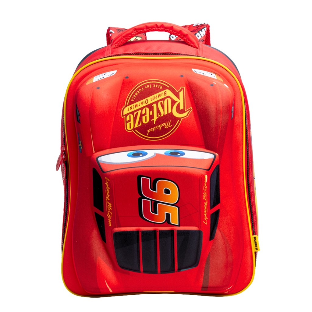 Mochila Escolar de Costas Infantil Menino Carros Relâmpago McQueen 3D Luxo Original Disney 14913 em Oferta na Shopee