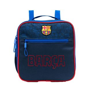 Lancheira Merendeira Escolar Térmica Duplo Compartimento Menino Futebol Time FC Barcelona Original em Oferta na Shopee