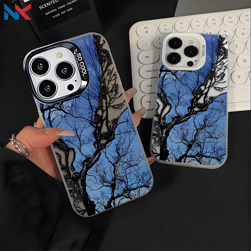 Capa Para Samsung S24 Plus S23 FE S23Ullta S21 S22 S20 A56 A55 A54 A16 A15 A35 IMD Caso De Telefone Árvore Murcha NKCase