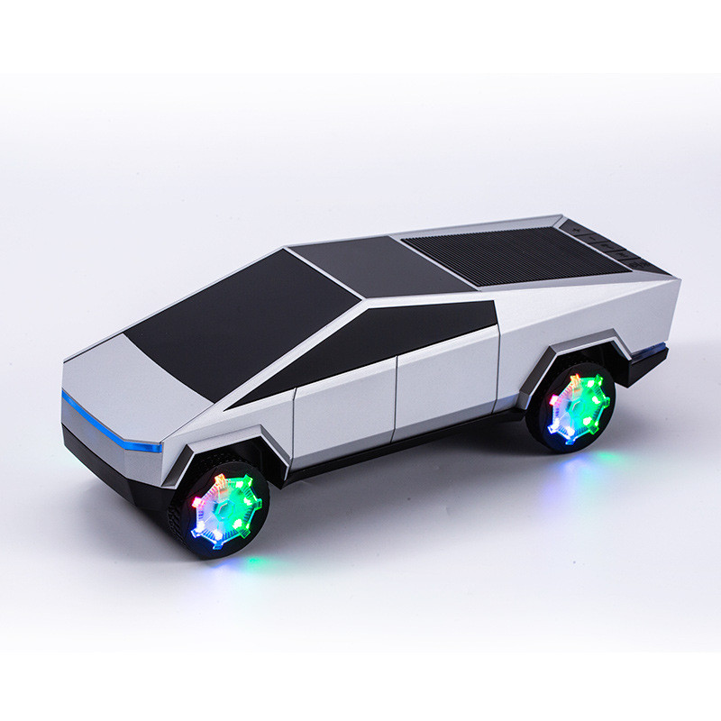 Carregador Sem Fio de Mesa com Alto-falante Bluetooth Modelo de Carro Tesla Transfronteiriço Ornamento Criativo de Alto-