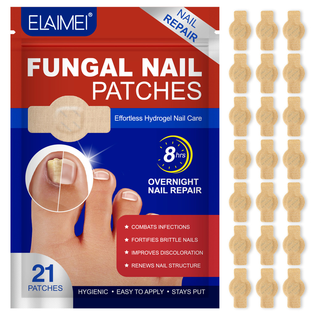 Patches De Fungos Para Unhas, 21 Pçs Pé Reparação De Unhas Remendo Cinza Correção Fúngica Adesivo em Oferta na Shopee