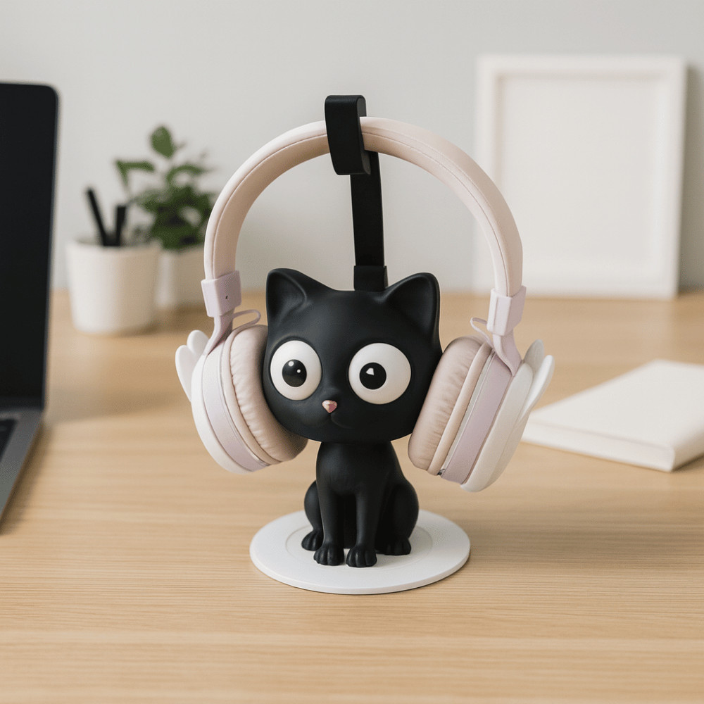 Suporte Fone Ouvido Mesa Headset Gamer GATO ANIMAIS com e sem fio pc Universal Display Rack