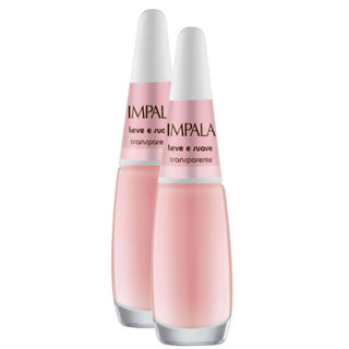 Kit 2 Esmalte Transparente Impala a Cor da Sua Moda Leve e Suave em Oferta na Shopee