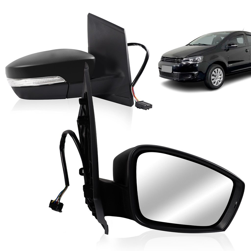 Par Retrovisor Fox 2010 2011 2012 2013 2014 Elétrico Com Pisca em Oferta na Shopee