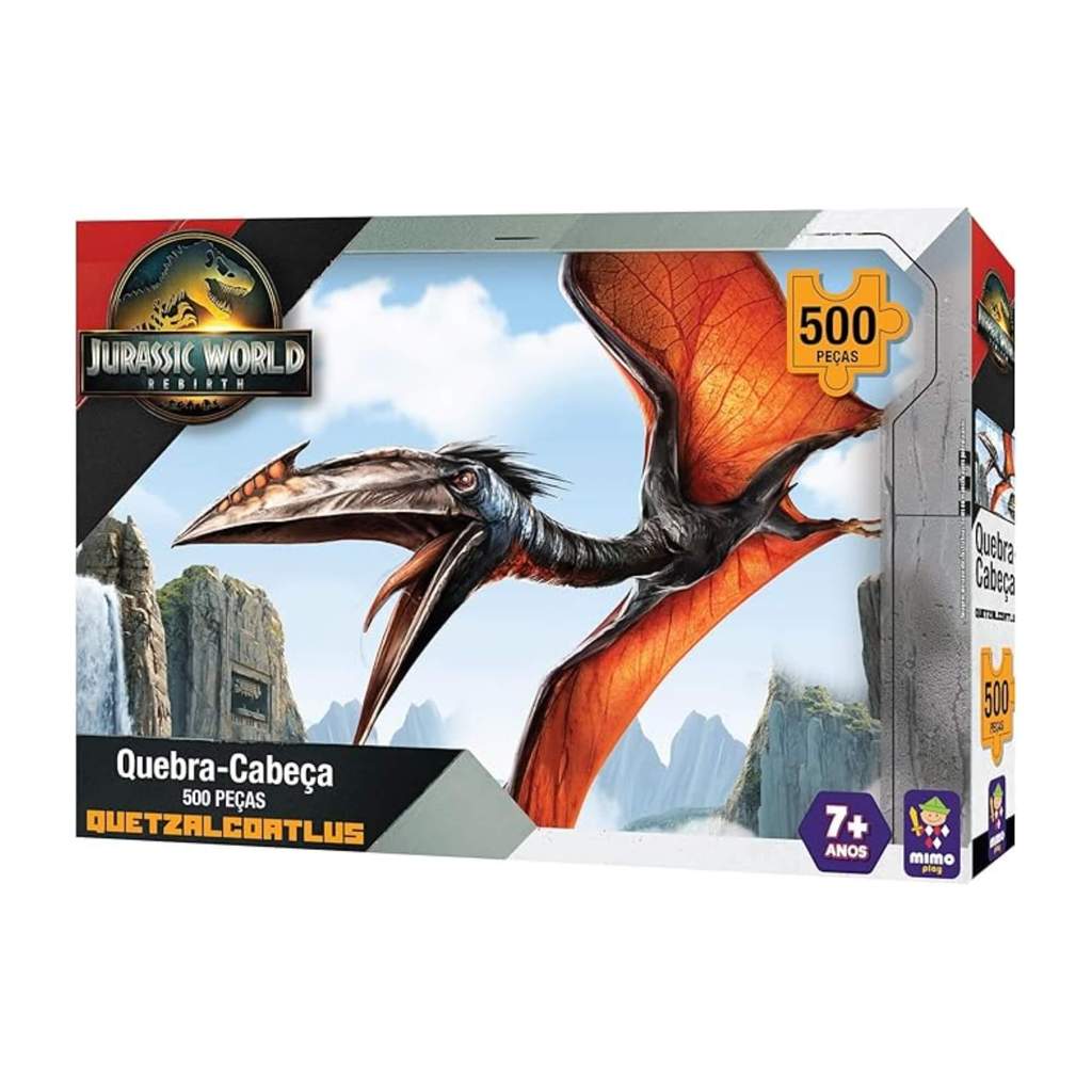 Quebra-cabeça 500 peças Quetzalcoatlus Jurassic World Rebirth Mimo Toys - 2094 em Oferta na Shopee
