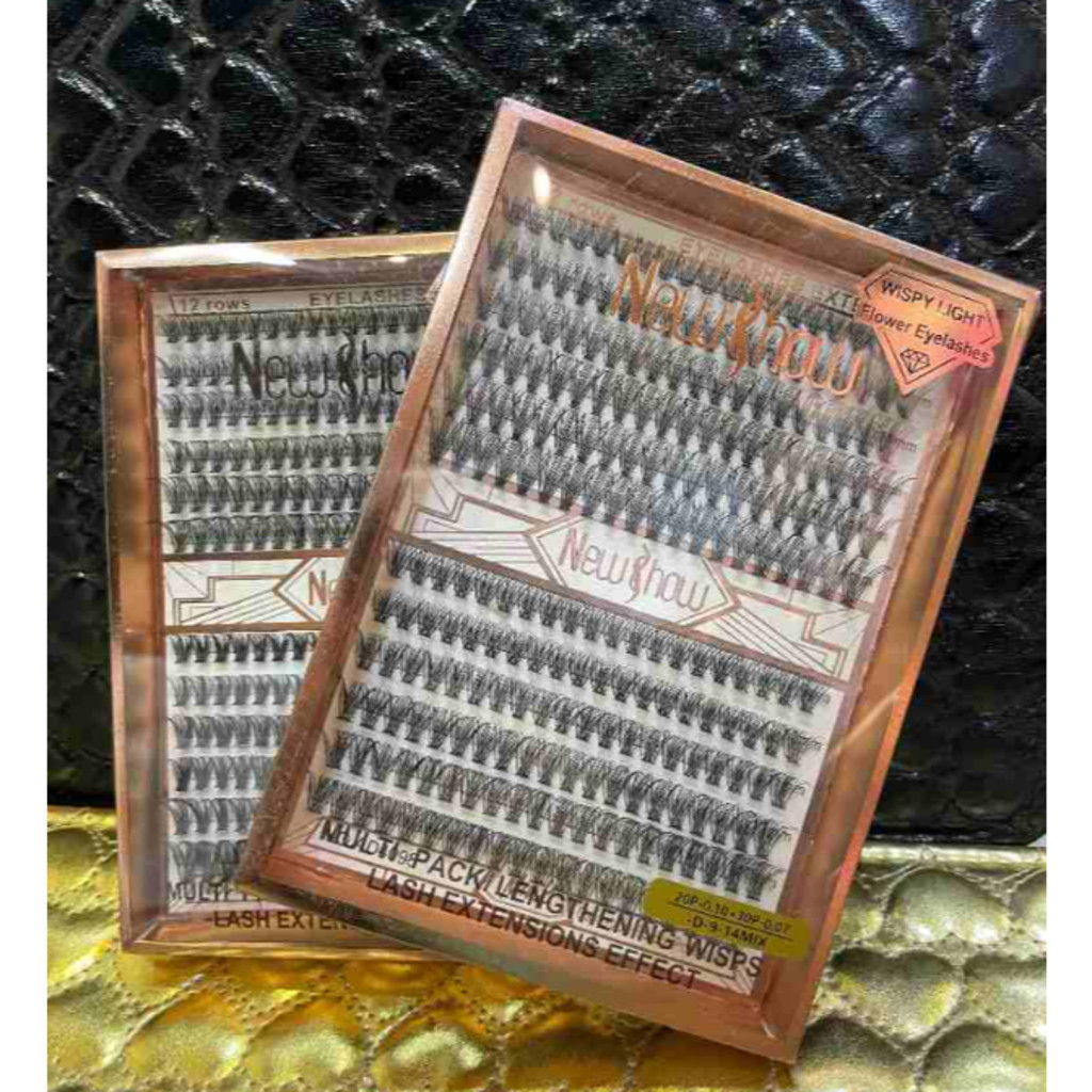 NEWSHOW Cartela De Cilios Tufo Tufinho New Show 10P+20P/TL08+TL16 0.07D 9-14Mix em Oferta na Shopee