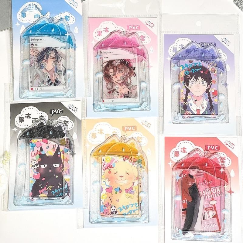 1 Peça Ins Idols Coreanos Moldura de Foto Guarda-chuva Suporte de Photocard Acrílico 3 Polegadas Cartão Fofo Doce D