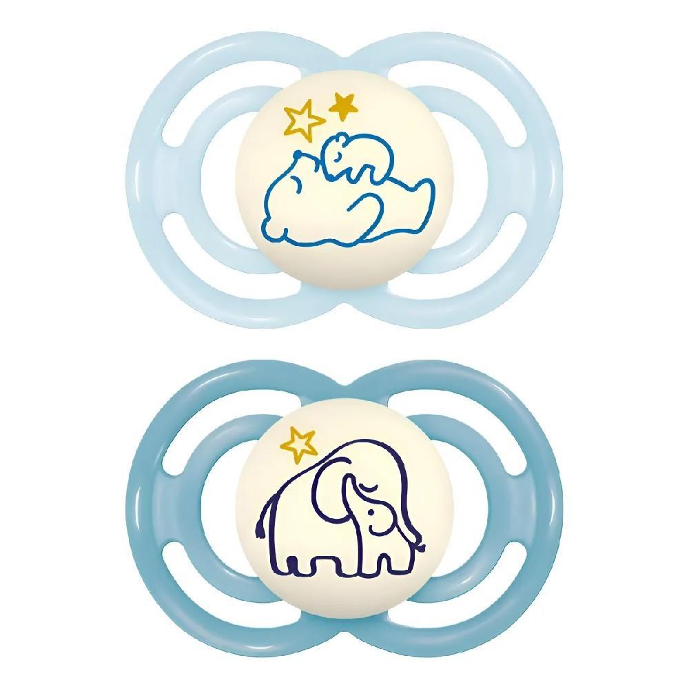 MAM Perfect Night 6 Meses Embalagem Dupla Azul - Mam Baby em Oferta na Shopee