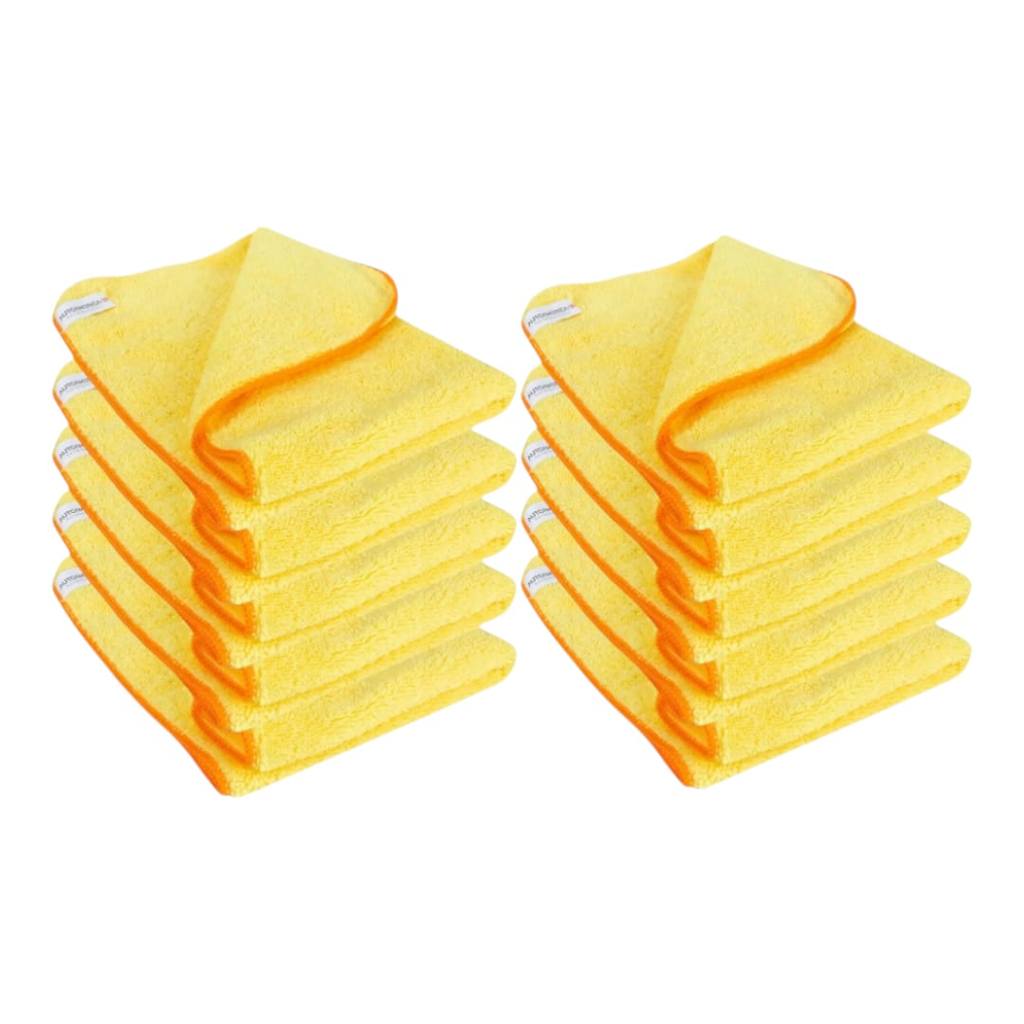 Kit Com 10 Flanela De Microfibra Autoamerica Premium 60x40