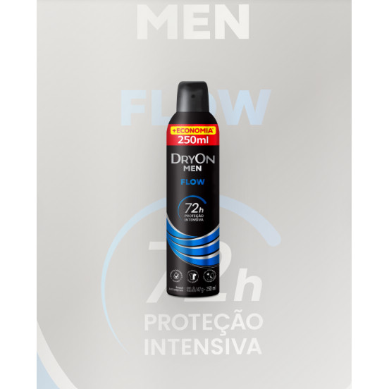 Desodorante Aerossol DryOn Men Flow 72h 250ml