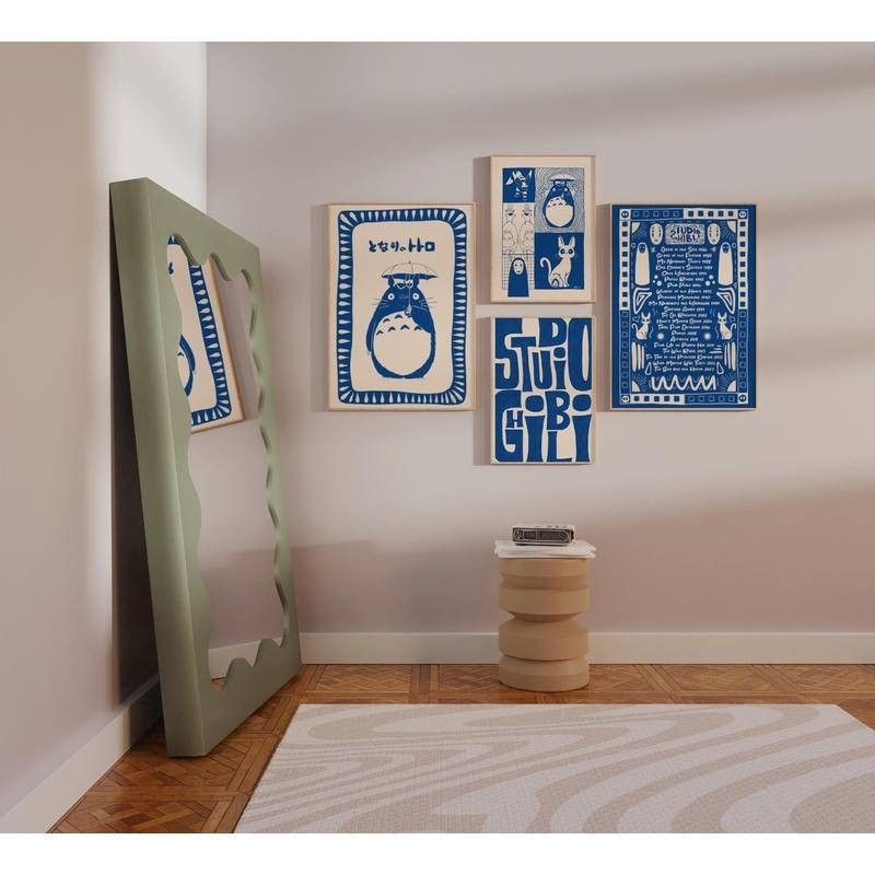 Quadro Decorativo Anime Studio Ghibli  | Estúdio Impressão Presentes Totoro Pôster Para Sala Quarto