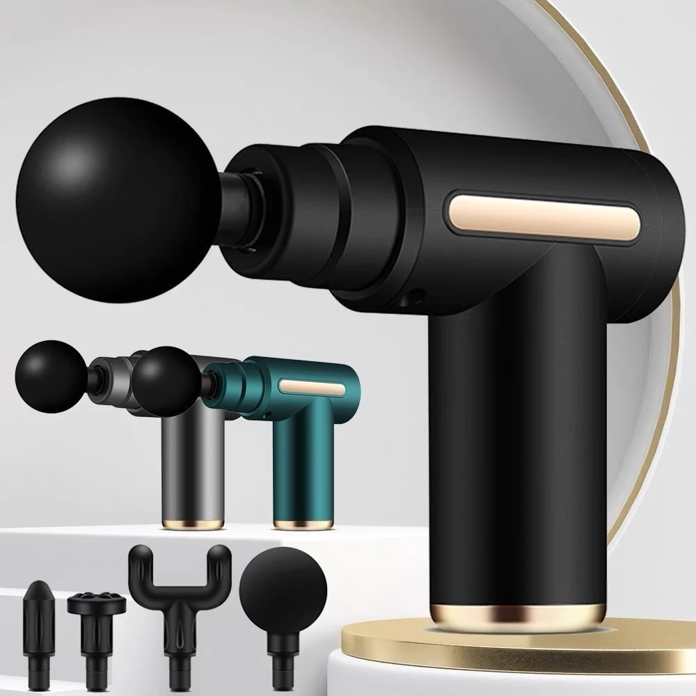 Massageador Portátil Recarregável com 4 Cabeças Relaxante Corporal — imagem 1