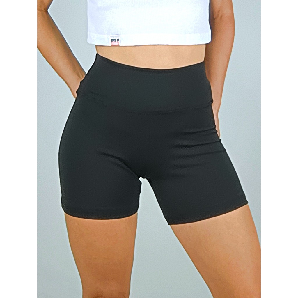 Short Fitness Bermuda Academia Preto Básico Liso - No Sense
