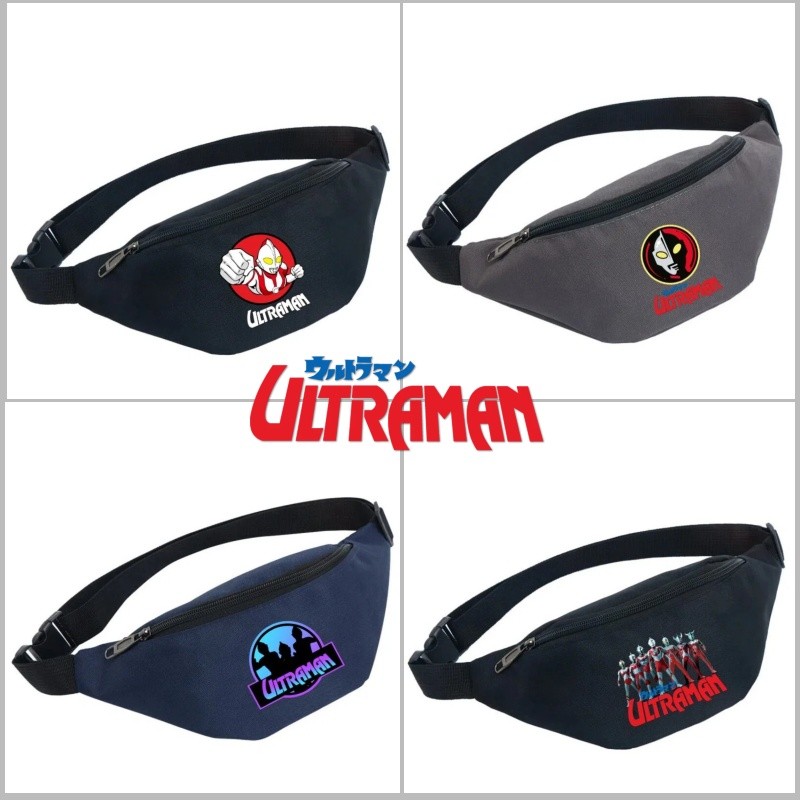 Ultraman Cintura Bolsa Impressão De Grande Capacidade Moda Lazer Esportes Telefone Crossbody