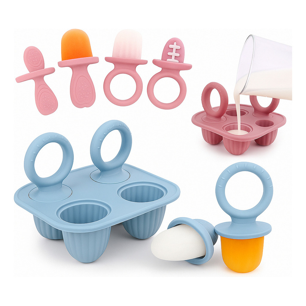 Forminha Forma Picolé Premium Bpa Free Peitolé Dentição em Oferta na Shopee