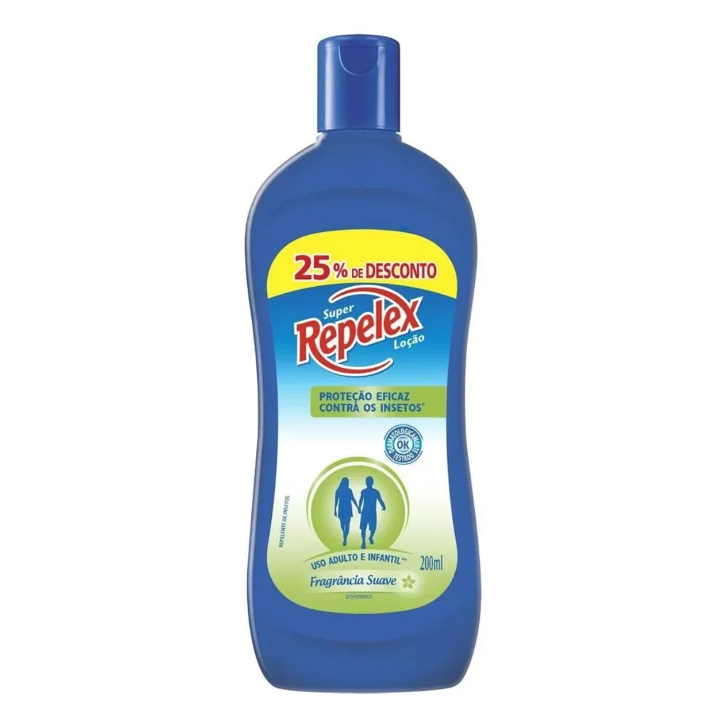 Repelente Loção Suave Super Repelex Squeeze 200ml Dengue