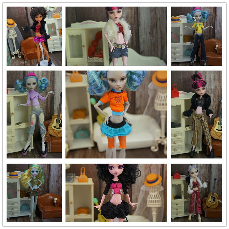 [DIY] Roupas Adequadas Para Boneca Monster High School De 30 Cm/9 Polegadas Fantasia/Jogos De Troca em Oferta na Shopee