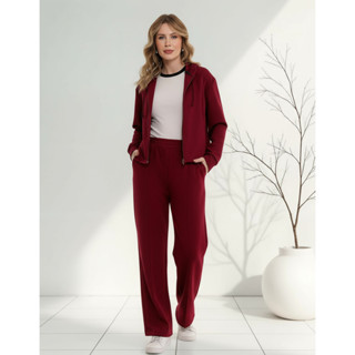 Conjunto Feminino Moletom Agasalho Blusa De Frio Com Capuz e Calça Inverno Invernar Fitness em Oferta na Shopee