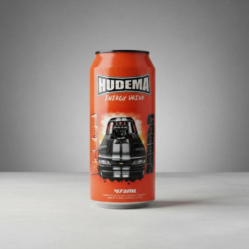 Energético Hudema Energy Drink 473 ml Edição Limitada Lata Laranja 1 Opala · foto 2