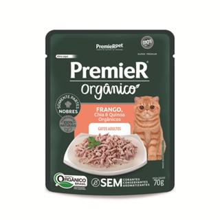 Ração Úmida Premier Orgânico Gatos Adultos Frango 70g em Oferta na Shopee