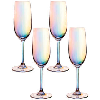 Jogo de Taça de Champagne Furta Cor de Cristal com Titânio Dom Paris Pérola 230ml 4 peças - Seu Lar em Oferta na Shopee