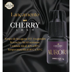 Cola Aurora Cherry Lash 3g | Lançamento | Extensão de Cílios | Com Anvisa